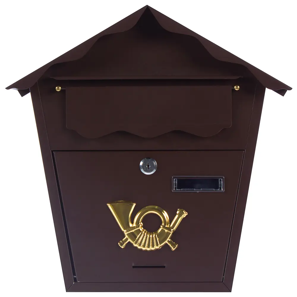 Фото 3 Ящик почтовый Standers YX-7011-BR сталь цвет коричневый Фото 3 Ящик почтовый Standers YX-7011-BR сталь цвет коричневый