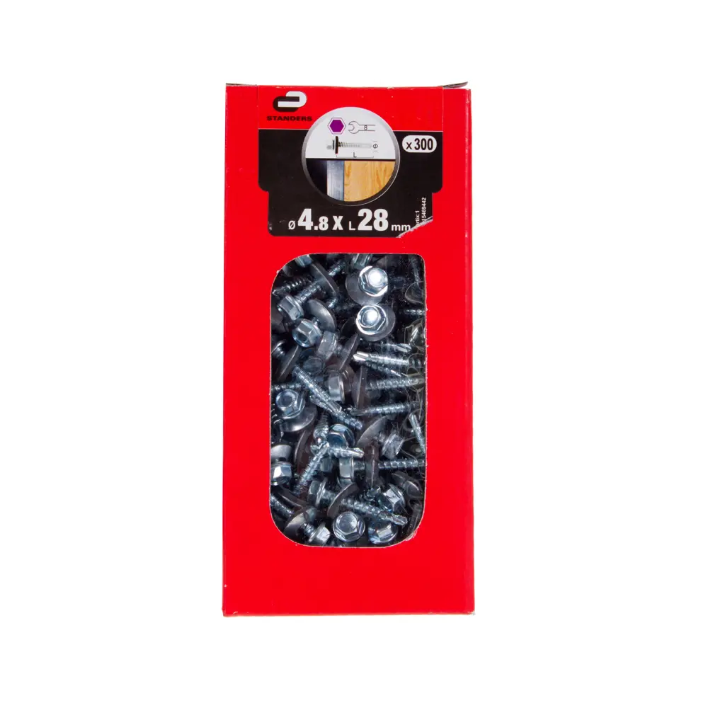 Фото 2 Саморезы кровельные Standers оцинкованные 4.8х28 мм 250 шт. Фото 2 Саморезы кровельные Standers оцинкованные 4.8х28 мм 250 шт.