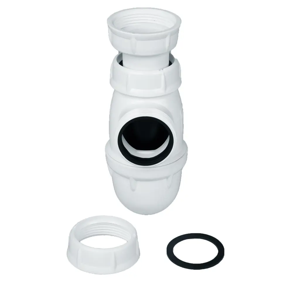 Фото 2 Сифон для мойки SAS без выпуска слив d 40 мм пластик Фото 2 Сифон для мойки SAS без выпуска слив d 40 мм пластик