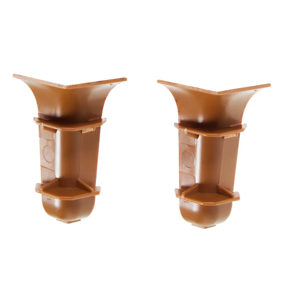 Фото 2 Угол для плинтуса внутренний BOLES В018 «Дуб Торф» 58 мм 2 шт. Фото 2 Угол для плинтуса внутренний BOLES В018 «Дуб Торф» 58 мм 2 шт.