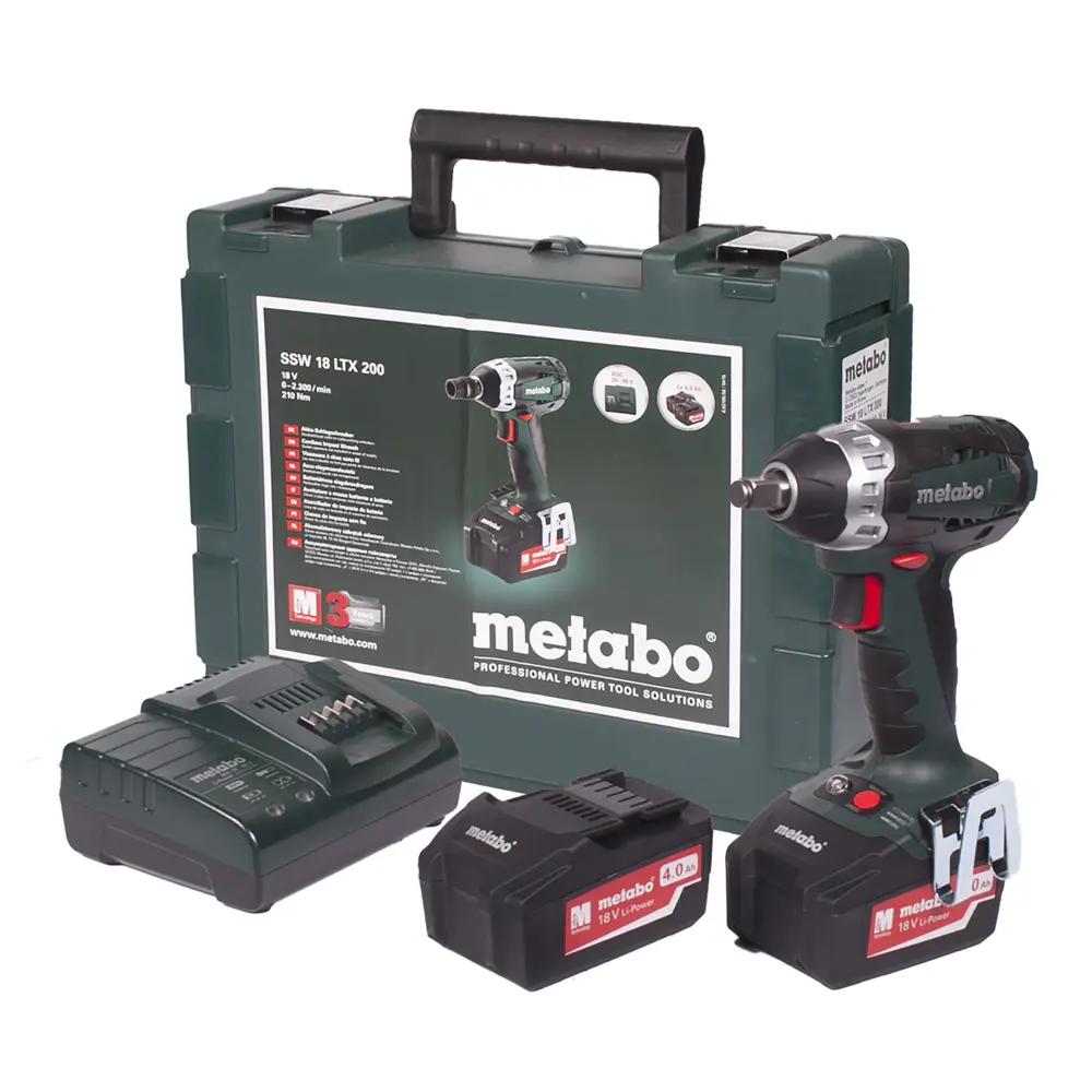 Фото 3 Гайковерт аккумуляторный Metabo SSW 18 LTX, Li-ion 18 В Фото 3 Гайковерт аккумуляторный Metabo SSW 18 LTX, Li-ion 18 В