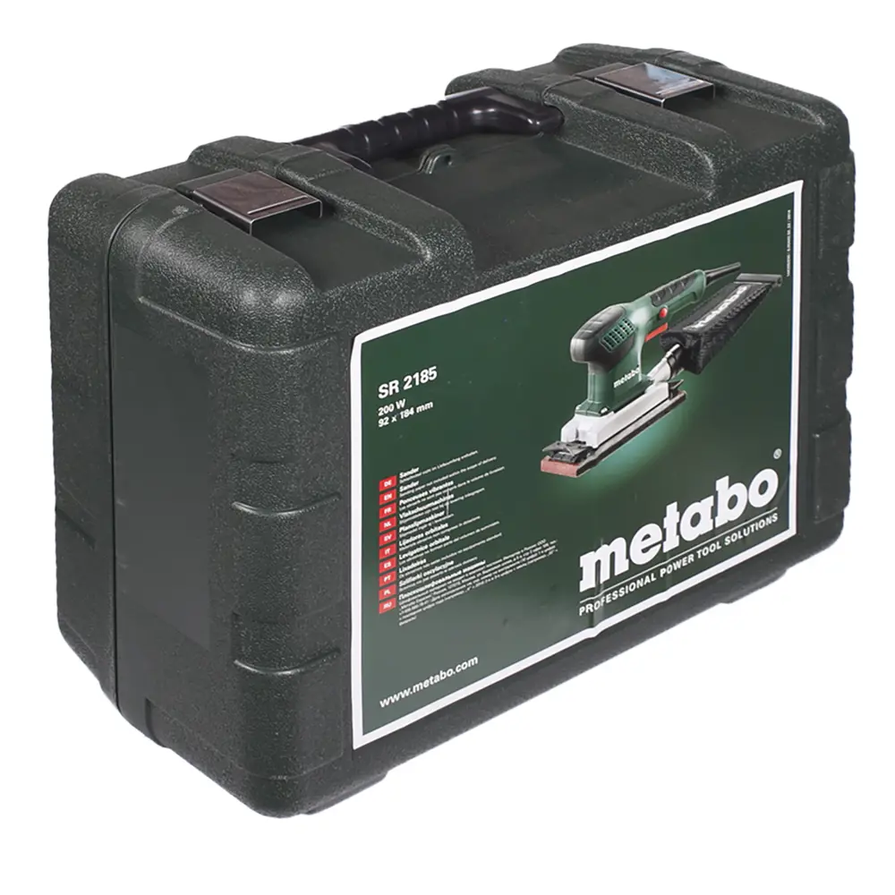 Фото 5 Вибрационная шлифовальная машина Metabo SR 2185, 200 Вт, 92х184 мм Фото 5 Вибрационная шлифовальная машина Metabo SR 2185, 200 Вт, 92х184 мм