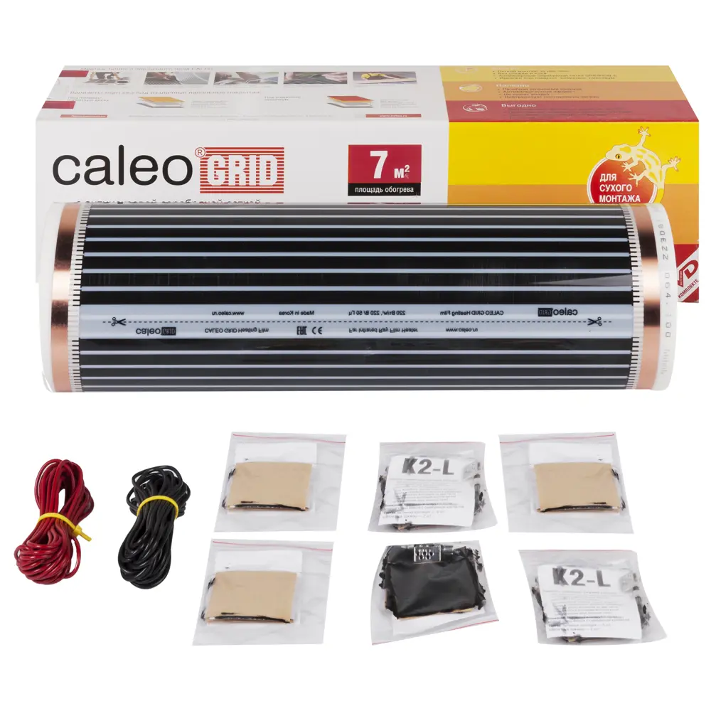 Фото 2 Инфракрасная пленка для теплого пола Caleo Grid 7 м², 1540 Вт Фото 2 Инфракрасная пленка для теплого пола Caleo Grid 7 м², 1540 Вт