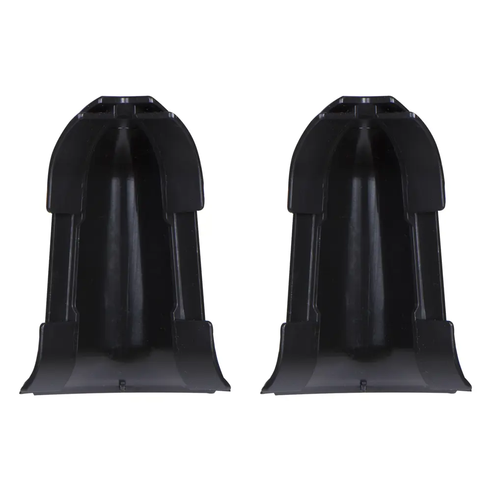 Фото 2 Угол для плинтуса внешний Easy Line 42 «Чёрный» 2 шт.