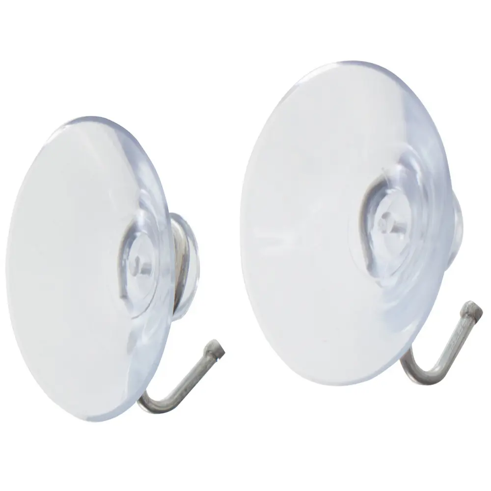 Фото 2 Крючок на присоске Fix-o-moll, прозрачный, d 40 мм, 5 кг, 2 шт. Фото 2 Крючок на присоске Fix-o-moll, прозрачный, d 40 мм, 5 кг, 2 шт.