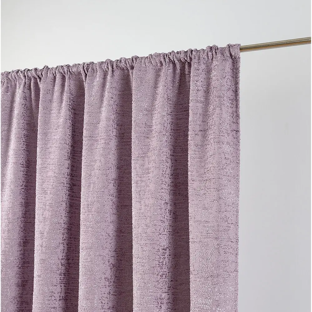 Фото 4 Штора на ленте «Диана» 140х260 см цвет лавандовый Фото 4 Штора на ленте «Диана» 140х260 см цвет лавандовый