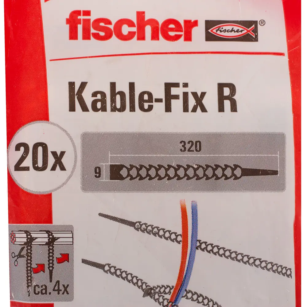 Фото 4 Стяжка кабельная Kable-fix цвет прозрачный, 20 шт. Фото 4 Стяжка кабельная Kable-fix цвет прозрачный, 20 шт.