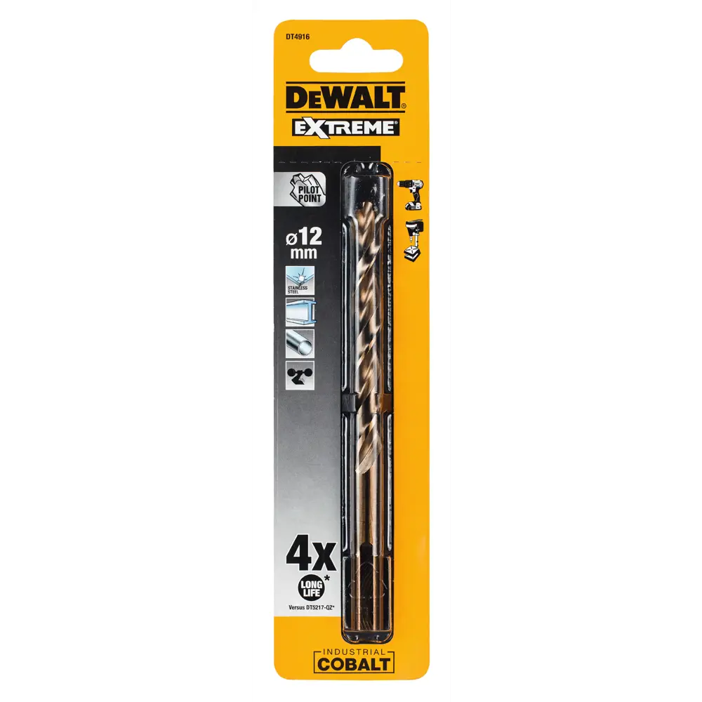 Фото 2 Сверло по металлу Dewalt 12х151 мм Фото 2 Сверло по металлу Dewalt 12х151 мм