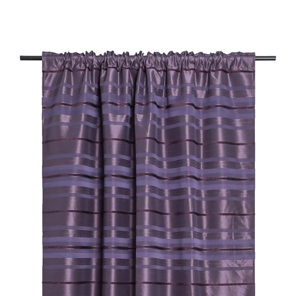 Фото 3 Штора на ленте «Констанция» 140х260 см цвет фиолетовый