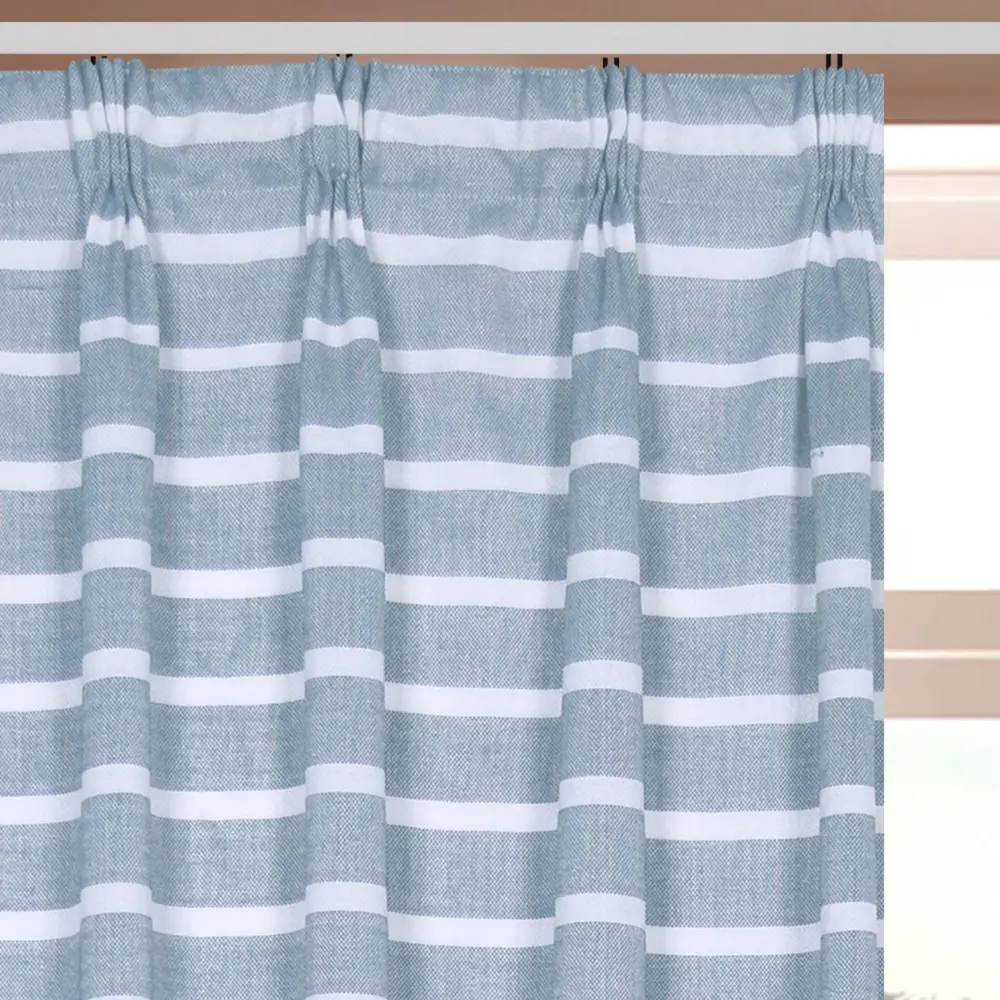 Фото 4 Штора на ленте «Неонила» 140х260 см цвет синий