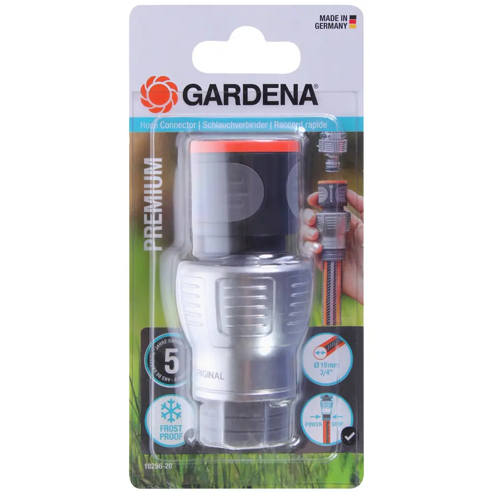 Фото 3 Коннектор для шланга быстросъёмный Gardena Premium 3/4 дюйма. Фото 3 Коннектор для шланга быстросъёмный Gardena Premium 3/4 дюйма.