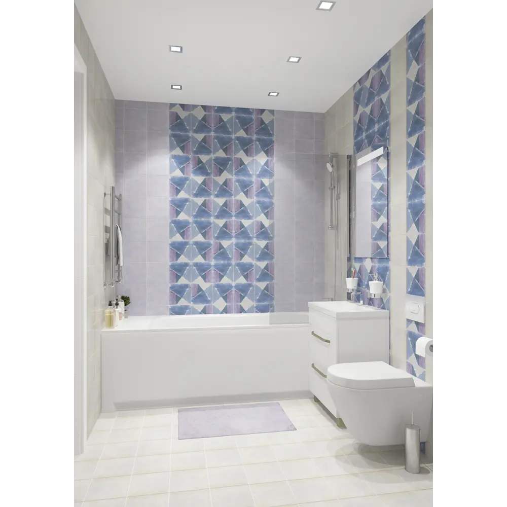 Фото 4 Декор «Brush Azul» 20х20 см 1 м2 Фото 4 Декор «Brush Azul» 20х20 см 1 м2