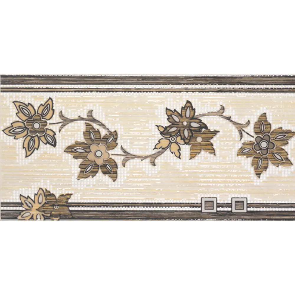 Фото Декор Cenefa 409 Marron/Ocre, 20,4х40,8 см Фото Декор Cenefa 409 Marron/Ocre, 20,4х40,8 см