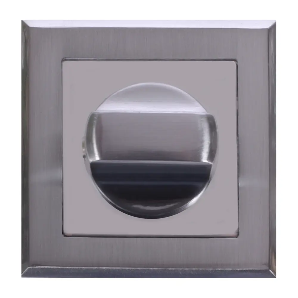 Фото Фиксатор-вертушка для дверей Palladium RS SC/CP BK, ЦАМ, цвет матовый хром/хром