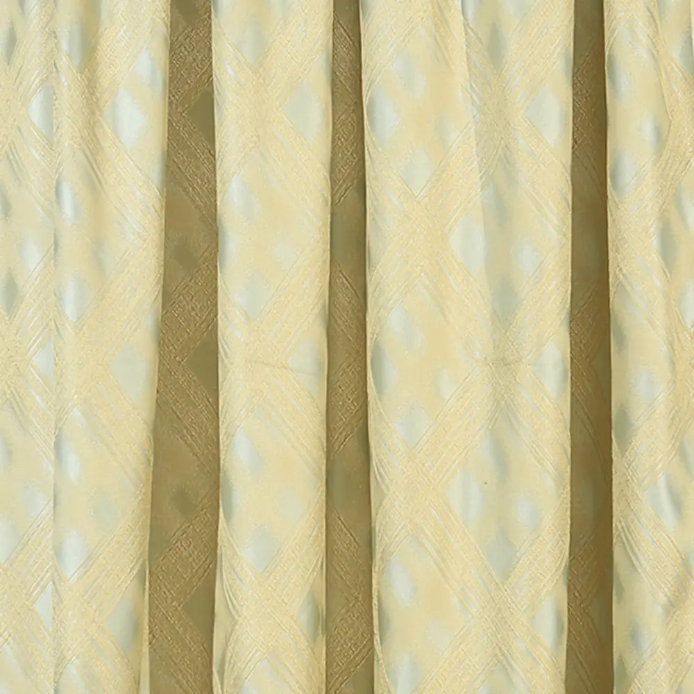 Фото Штора на ленте Ромб, 200х270 см, цвет бирюзовый