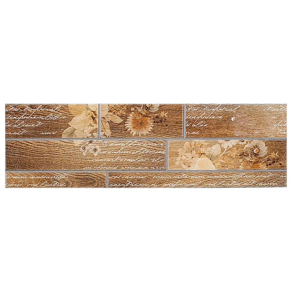 Фото Декор Dream, керамогранит, цвет коричневый, 15х50 см, 1,05 м2 Фото Декор Dream, керамогранит, цвет коричневый, 15х50 см, 1,05 м2