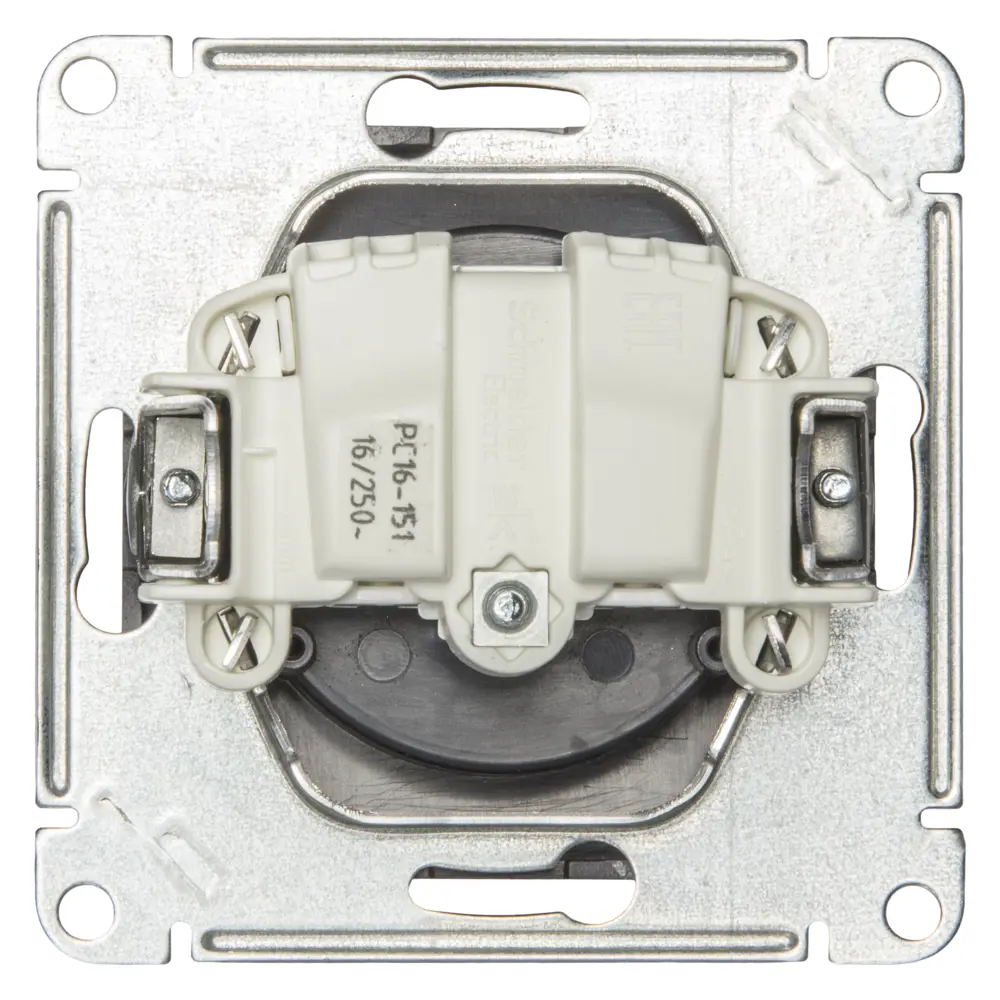Фото 2 Розетка Schneider Electric W59, защитные шторки, цвет черный бархат Фото 2 Розетка Schneider Electric W59, защитные шторки, цвет черный бархат