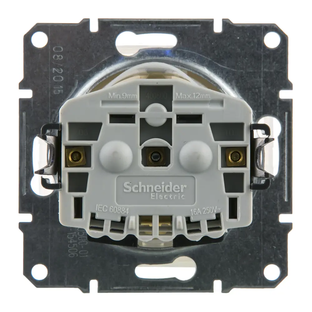 Фото 3 Розетка Schneider Electric Sedna с заземлением, крышка, цвет бежевый, IP44 Фото 3 Розетка Schneider Electric Sedna с заземлением, крышка, цвет бежевый, IP44