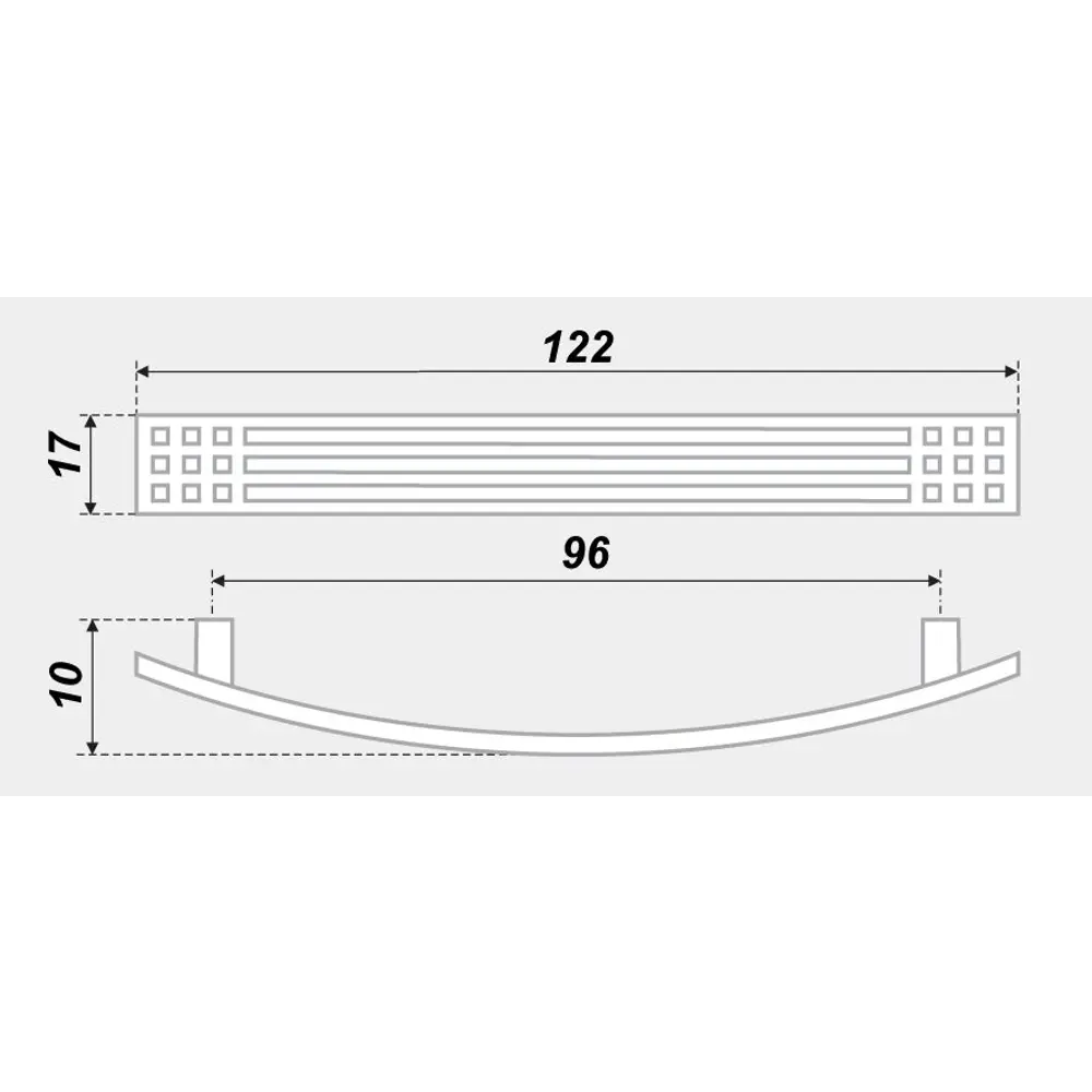 Фото 5 Мебельная ручка-скоба RS003SC/DBL матовый хром 96 мм Фото 5 Мебельная ручка-скоба RS003SC/DBL матовый хром 96 мм