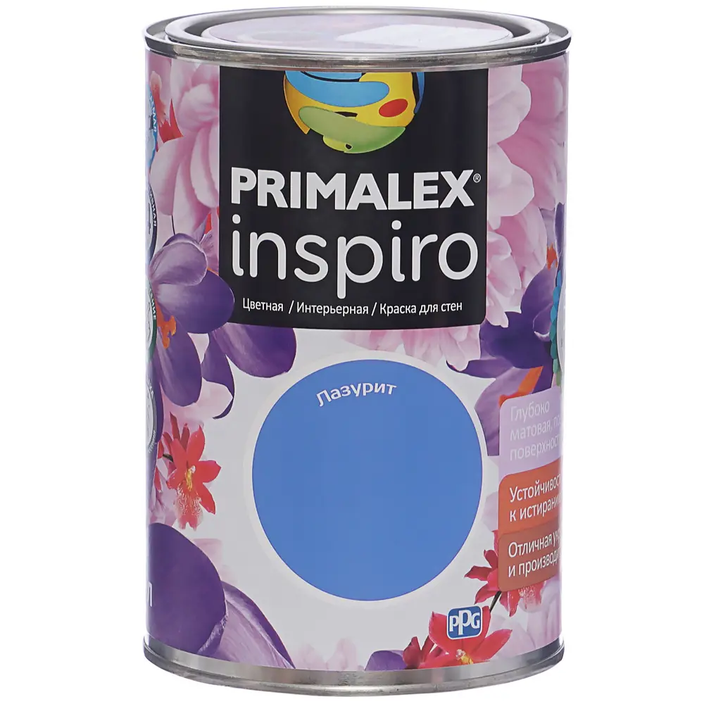 Фото 2 Краска Primalex Inspiro 1 л Лазурит Фото 2 Краска Primalex Inspiro 1 л Лазурит
