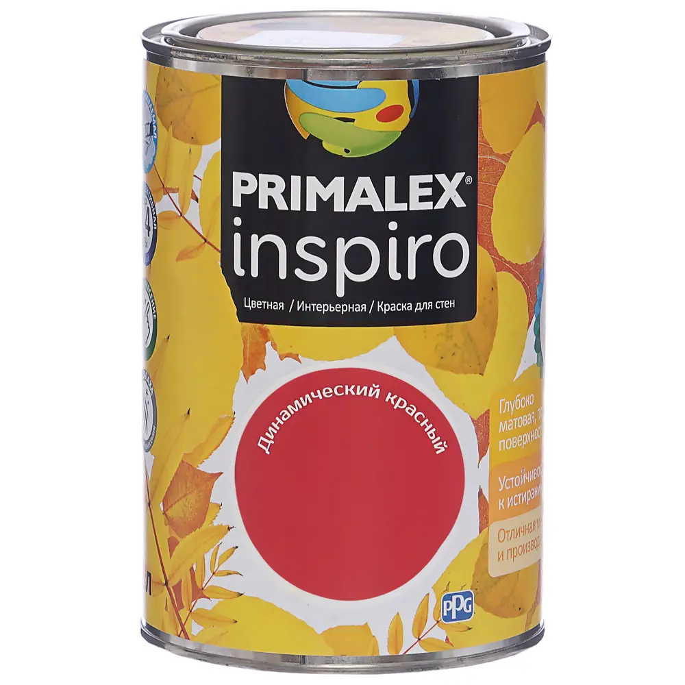 Фото 2 Краска Primalex Inspiro 1 л Динамический красный Фото 2 Краска Primalex Inspiro 1 л Динамический красный