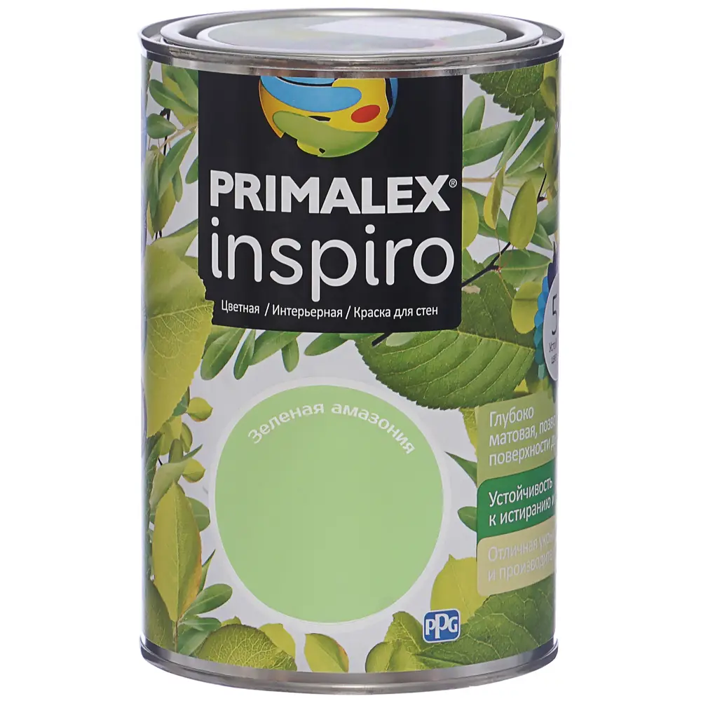 Фото 2 Краска Primalex Inspiro 1 л Зелёная Амазония Фото 2 Краска Primalex Inspiro 1 л Зелёная Амазония