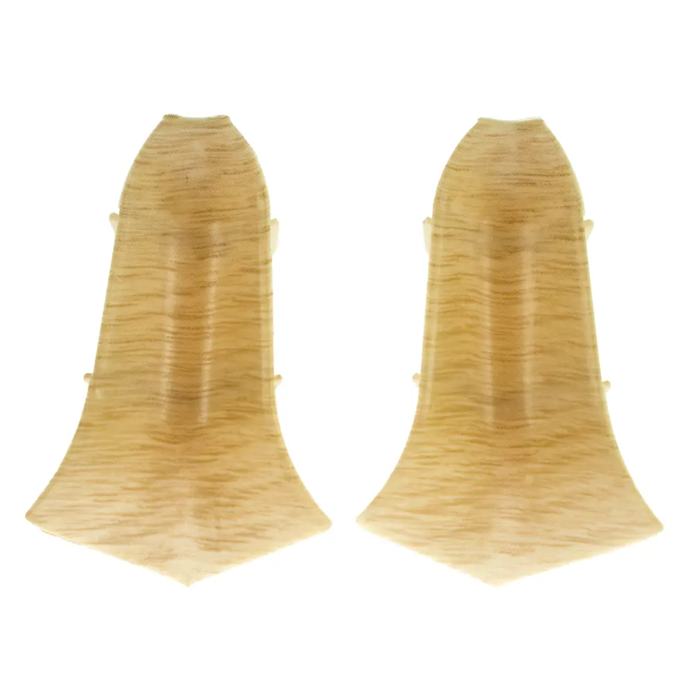 Фото Угол для плинтуса внутренний «Дуб Риверсайд» 58 мм 2 шт.