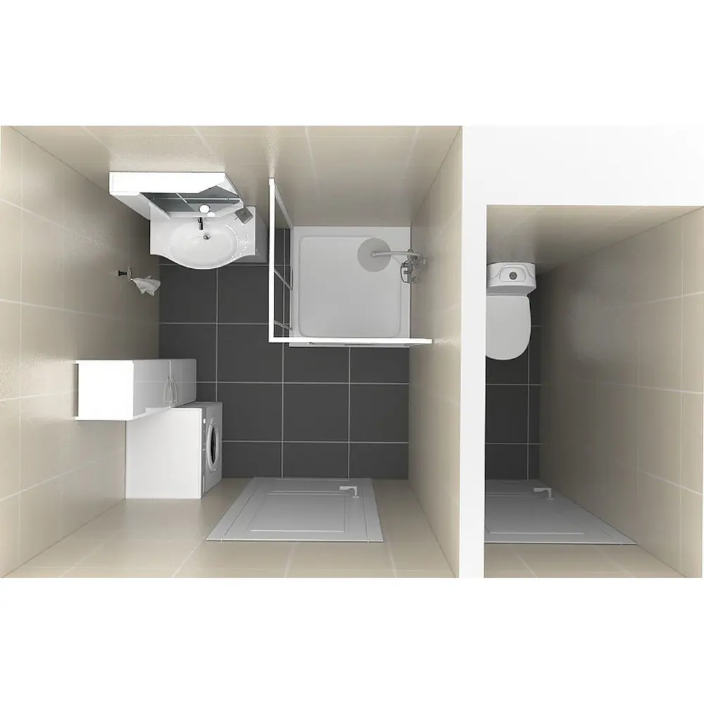 Фото 13 Душевая ширма Sensea Alur квадратная для поддона 80х80 см Фото 13 Душевая ширма Sensea Alur квадратная для поддона 80х80 см