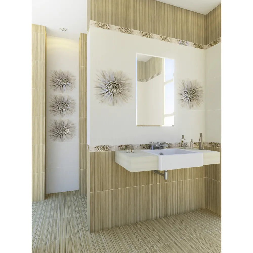 Фото 5 Декор Golden Tile «Зебрано» 25х40 см цвет бежевый Фото 5 Декор Golden Tile «Зебрано» 25х40 см цвет бежевый