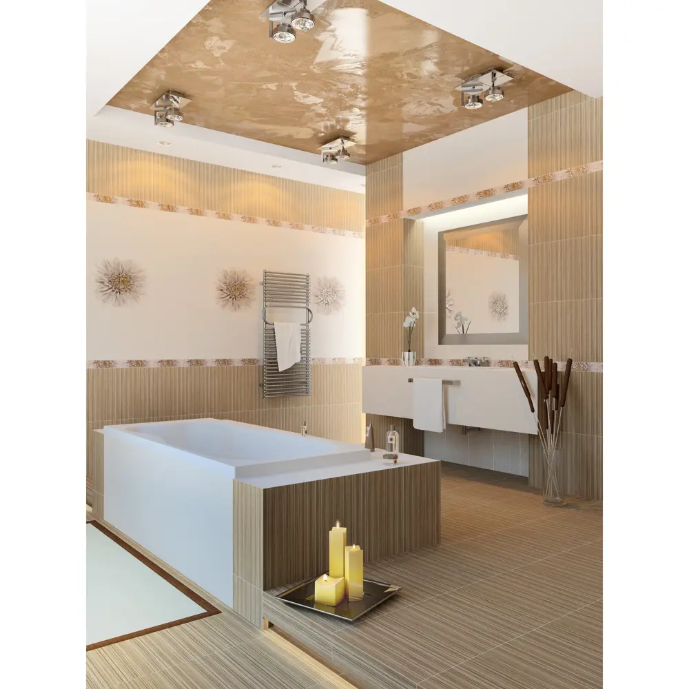 Фото 6 Декор Golden Tile «Зебрано» 25х40 см цвет бежевый Фото 6 Декор Golden Tile «Зебрано» 25х40 см цвет бежевый