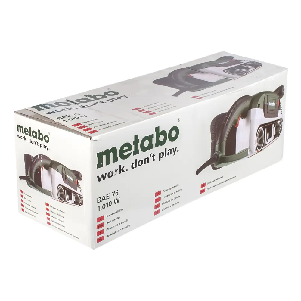 Фото 5 Ленточная шлифовальная машина Metabo BAE 75, 1010 Вт Фото 5 Ленточная шлифовальная машина Metabo BAE 75, 1010 Вт