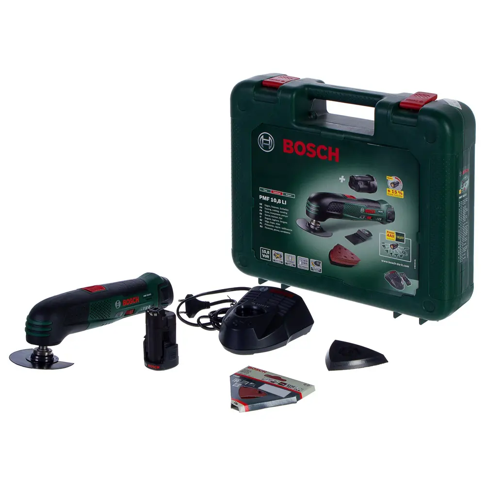 Фото 5 Реноватор аккумуляторный Bosch PMF, 10.8 В Li-ion 1.5 Ач Фото 5 Реноватор аккумуляторный Bosch PMF, 10.8 В Li-ion 1.5 Ач