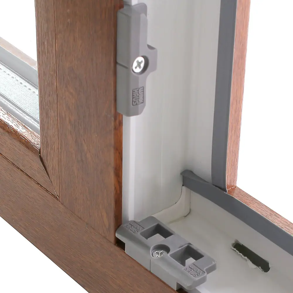 Фото 4 Окно ПВХ двухстворчатое, 120x120 см, глухое/поворотно-откидное правое