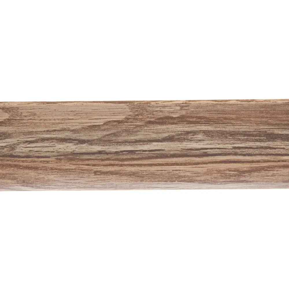 Фото Плинтус напольный «Королевский» ПВХ 58 мм 2.5 м цвет белый дуб