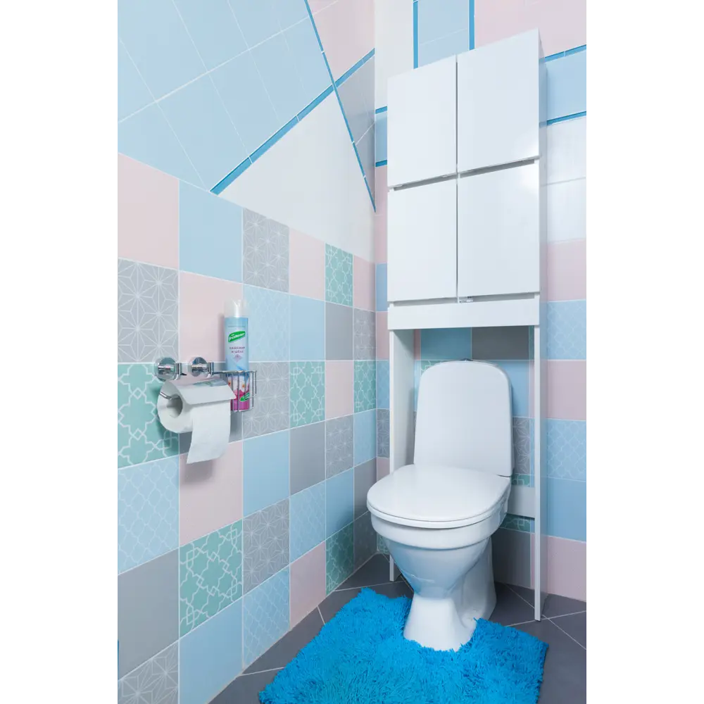 Фото 4 Коврик для туалета Sensea Twist, 55х55 см, микрофибра, цвет синий Фото 4 Коврик для туалета Sensea Twist, 55х55 см, микрофибра, цвет синий