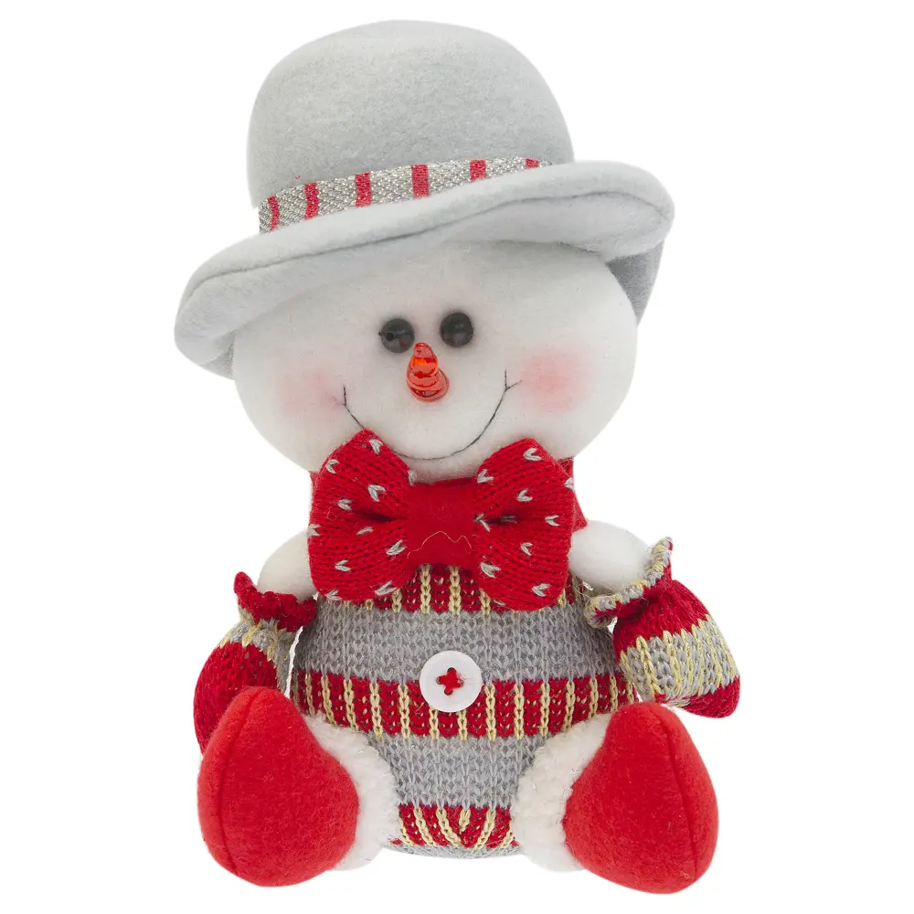 Фото Игрушка мягкая «Снеговик в шляпе» 22.5 см Фото Игрушка мягкая «Снеговик в шляпе» 22.5 см