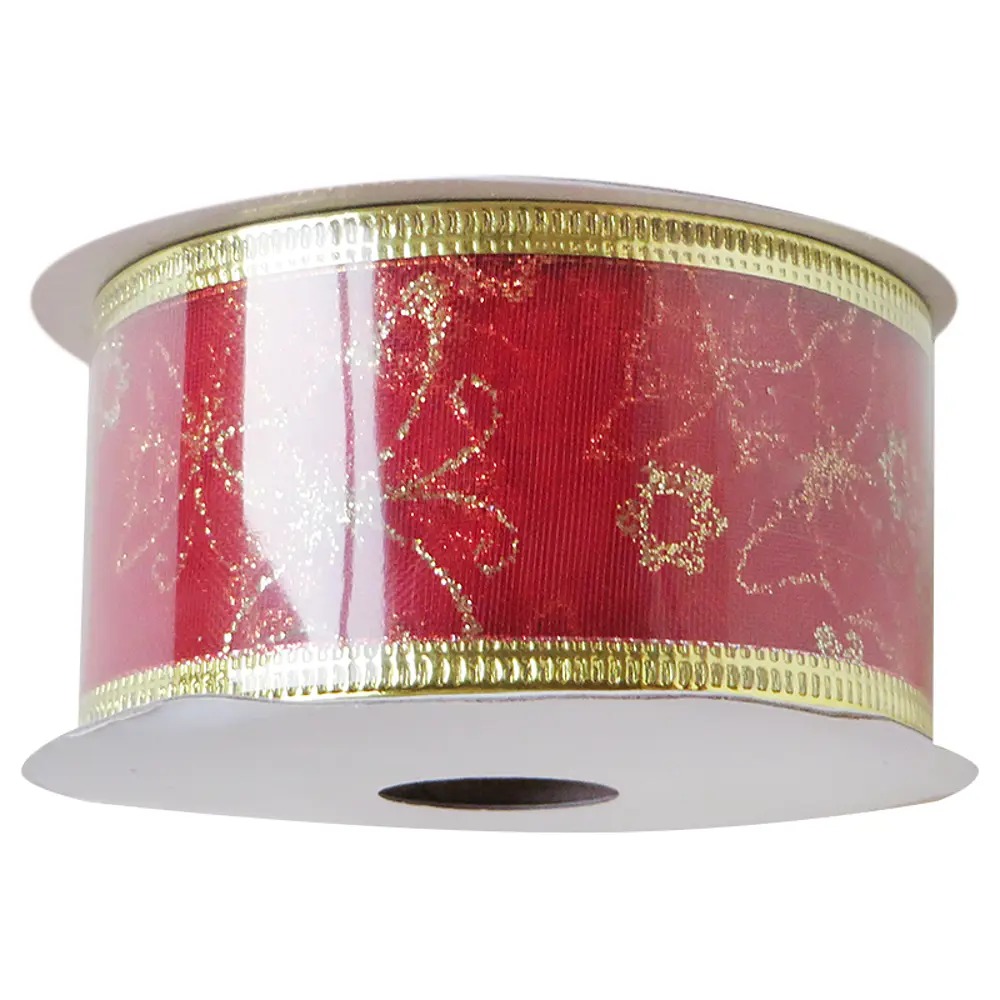 Фото Лента в упаковке красная 900x3.8 см Фото Лента в упаковке красная 900x3.8 см