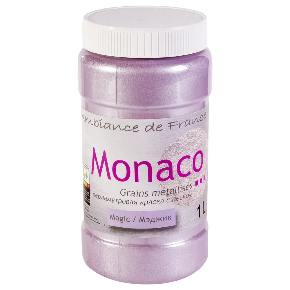 Фото Краска перламутровая с песком Monaco 1 л цвет magic Фото Краска перламутровая с песком Monaco 1 л цвет magic