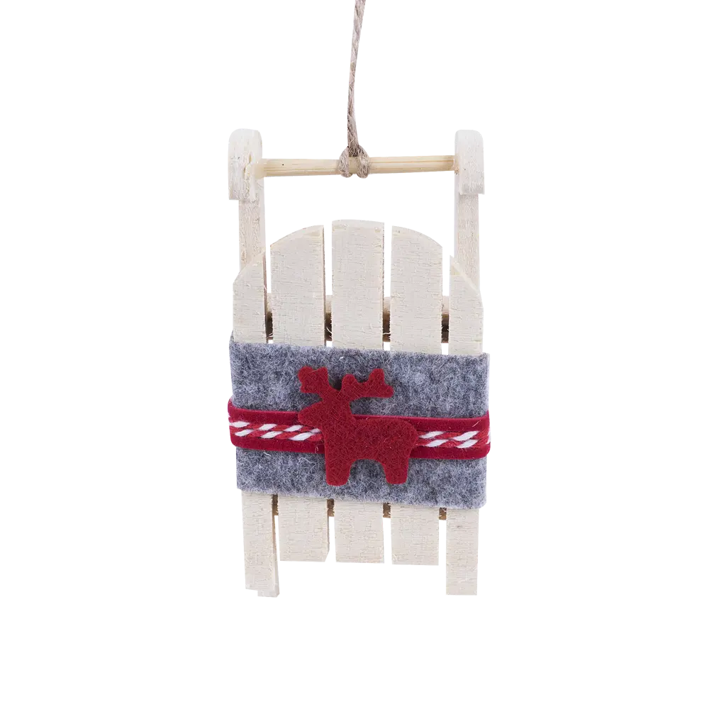 Фото 4 Ёлочное украшение «Сани серо-красные» Фото 4 Ёлочное украшение «Сани серо-красные»