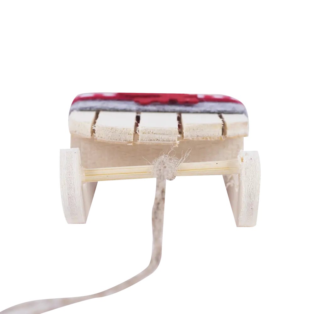 Фото 3 Ёлочное украшение «Сани серо-красные» Фото 3 Ёлочное украшение «Сани серо-красные»