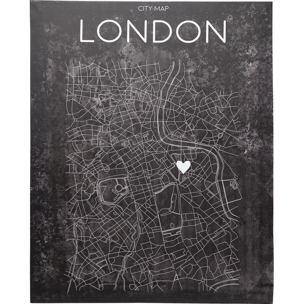 Фото Картина на холсте «Карта Лондона» 40х50 см Фото Картина на холсте «Карта Лондона» 40х50 см