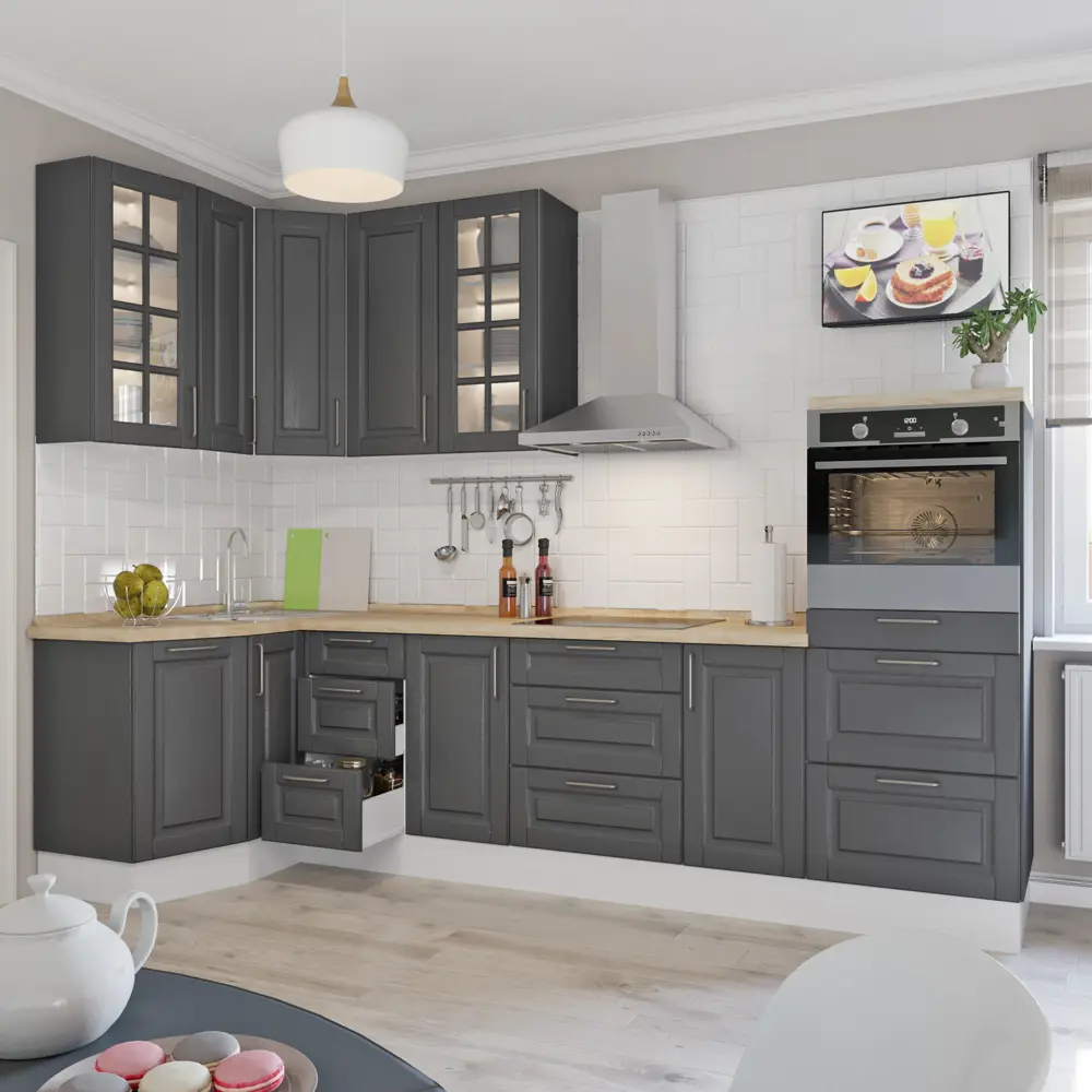 Фото 4 Дверь для шкафа Delinia «Леда серая» 45x92 см, МДФ, цвет серый Фото 4 Дверь для шкафа Delinia «Леда серая» 45x92 см, МДФ, цвет серый