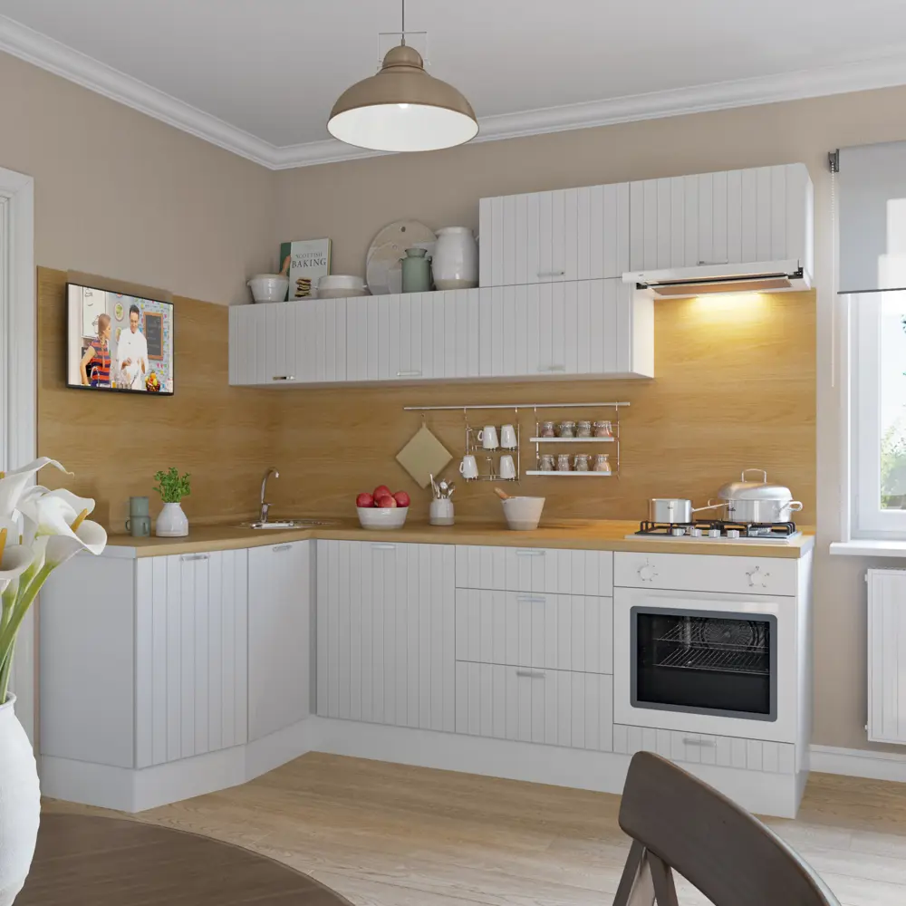 Фото 3 Дверь для шкафа Delinia «Фенс белый» 45x92 см, МДФ, цвет белый Фото 3 Дверь для шкафа Delinia «Фенс белый» 45x92 см, МДФ, цвет белый