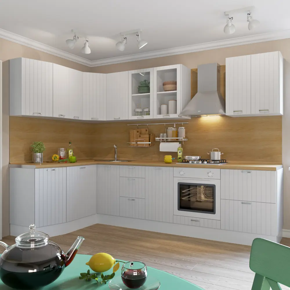 Фото 3 Двери для шкафа Delinia «Фенс белый» 80x15 см, МДФ, цвет белый, 3 шт. Фото 3 Двери для шкафа Delinia «Фенс белый» 80x15 см, МДФ, цвет белый, 3 шт.