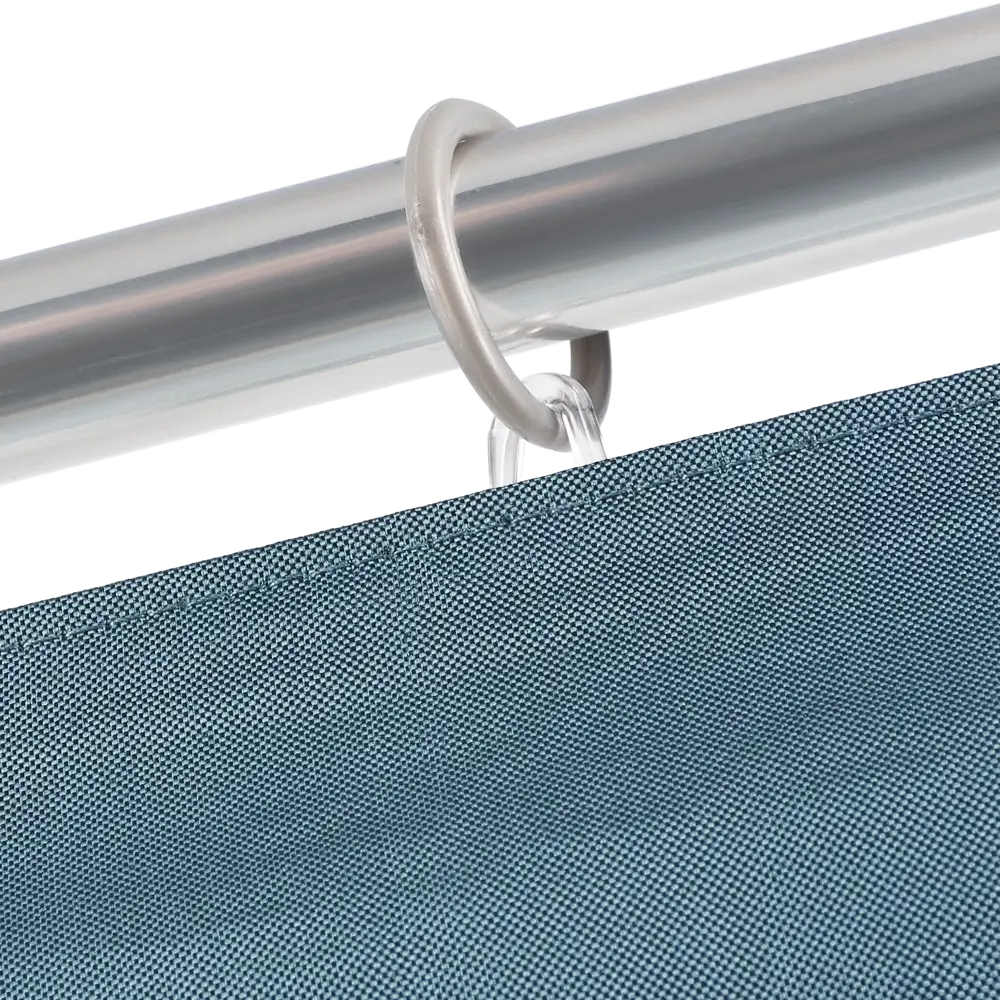 Фото 4 Штора на ленте «Киров», 140х260 см, цвет голубой