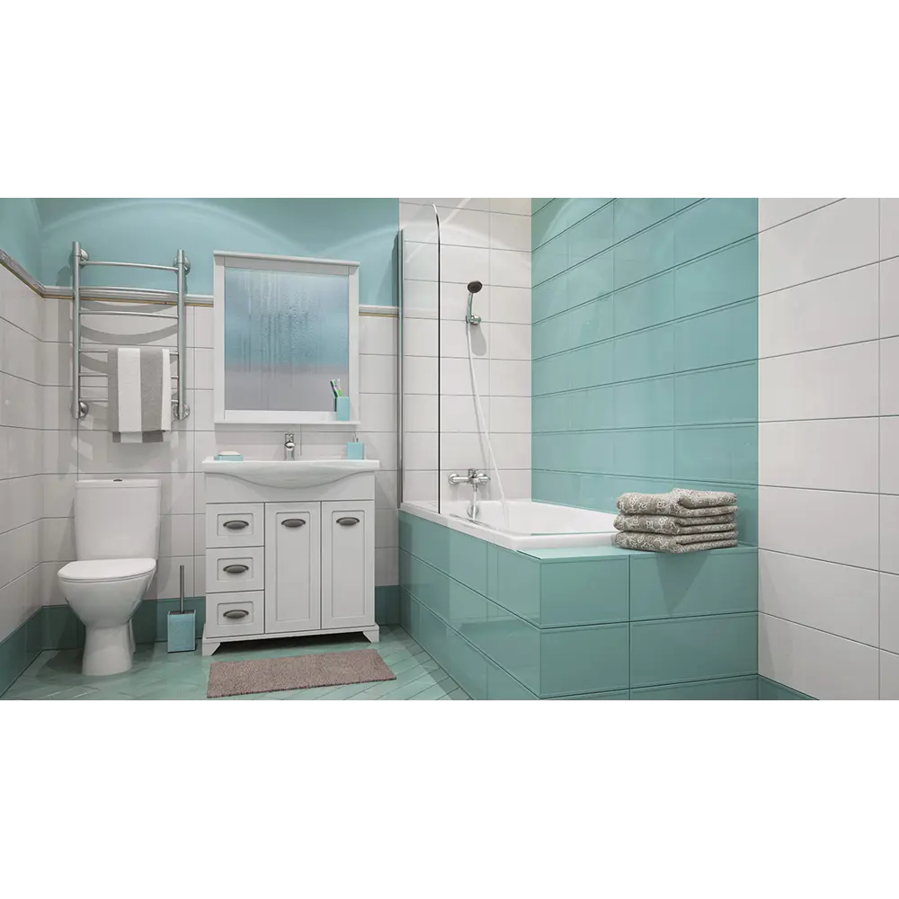 Фото 2 Зеркало Aquaton Шарм 75 см прямоугольное цвет белый матовый Фото 2 Зеркало Aquaton Шарм 75 см прямоугольное цвет белый матовый