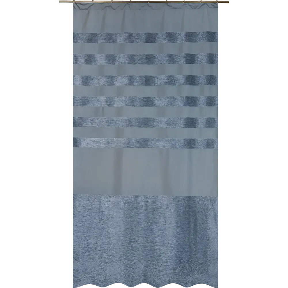 Фото Штора на ленте «Киров», 140х260 см, цвет голубой