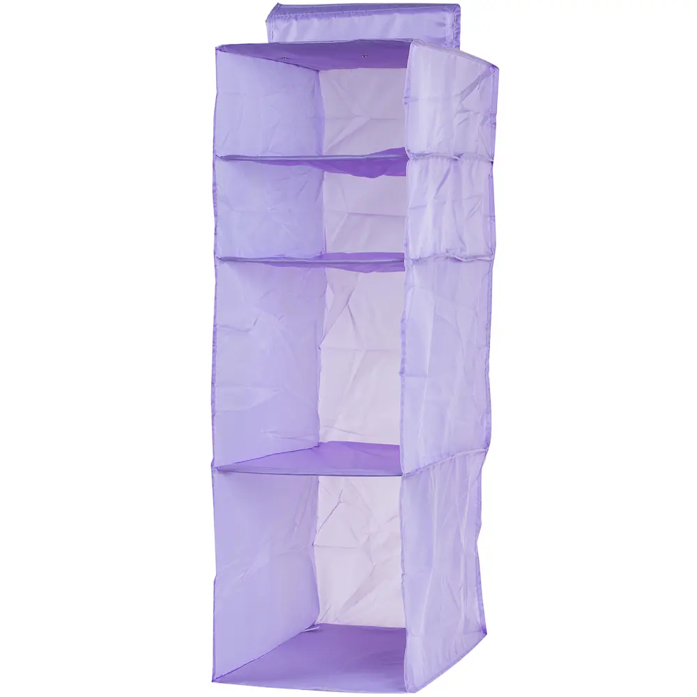 Фото 2 Органайзер подвесной Spaceo 4 полки 30х40х90 см цвет фиолетовый Фото 2 Органайзер подвесной Spaceo 4 полки 30х40х90 см цвет фиолетовый