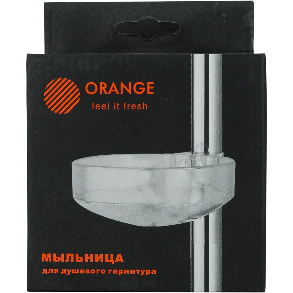 Фото 3 Мыльница для душевой штанги Orange DISH-W пластик цвет белый Фото 3 Мыльница для душевой штанги Orange DISH-W пластик цвет белый