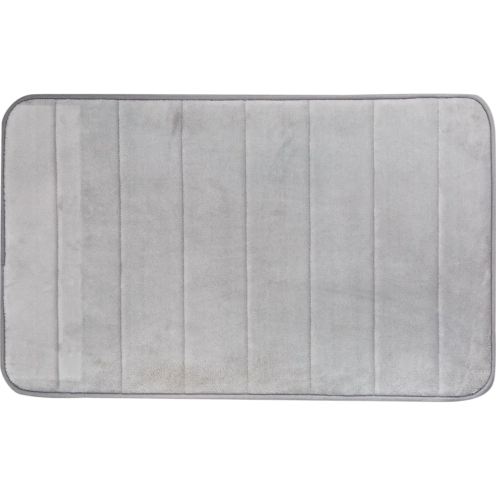 Фото Коврик для ванной комнаты «Coccon» 50x80 см цвет серый